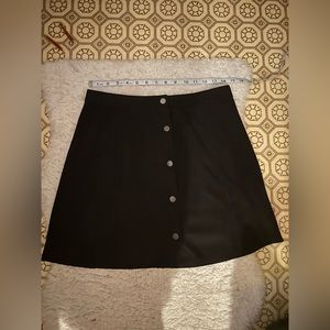 Aritzia/Wilfred free button front suede mini skirt